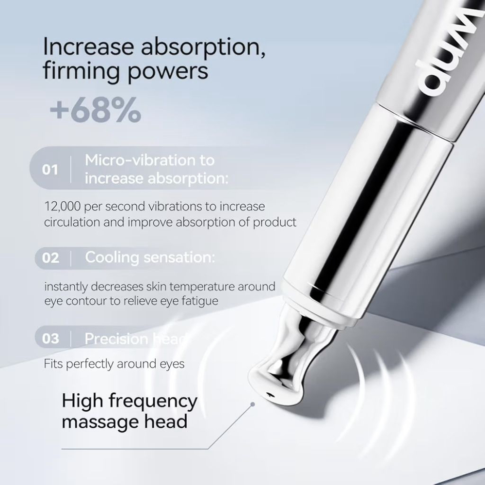 WNP Multi-Peptide Firming Electronic Massaging Eye Cream Firm Brighten Depuff - Picture 3 of 15